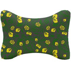 Yellow Flowers Seat Head Rest Cushion by Eskimos