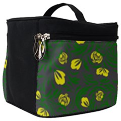 Yellow Flowers Make Up Travel Bag (big) by Eskimos