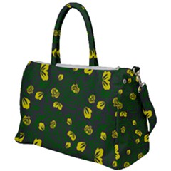 Yellow Flowers Duffel Travel Bag by Eskimos