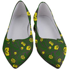 Yellow Flowers Women s Block Heels  by Eskimos