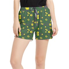 Yellow Flowers Runner Shorts by Eskimos