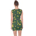 Yellow flowers Lace Up Front Bodycon Dress View2