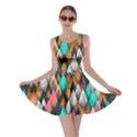 Abstract Triangle Tree Skater Dress View1