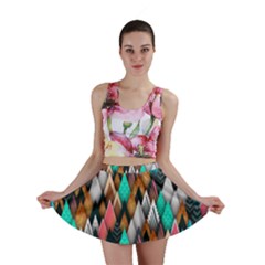 Abstract Triangle Tree Mini Skirt by Dutashop