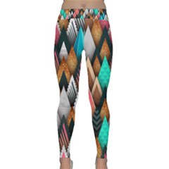 Abstract Triangle Tree Classic Yoga Leggings by Dutashop