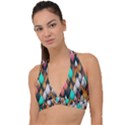 Abstract Triangle Tree Halter Plunge Bikini Top View1