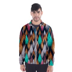 Abstract Triangle Tree Men s Windbreaker