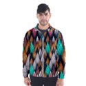 Abstract Triangle Tree Men s Windbreaker View1