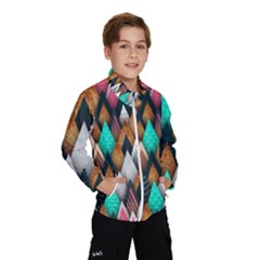 Abstract Triangle Tree Kids  Windbreaker by Dutashop