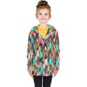 Abstract Triangle Tree Kids  Double Breasted Button Coat View1