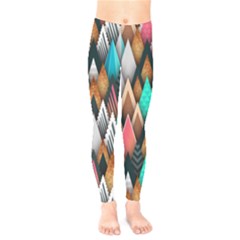 Abstract Triangle Tree Kids  Leggings by Dutashop