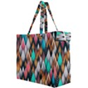 Abstract Triangle Tree Canvas Travel Bag View2