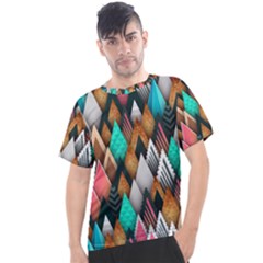 Abstract Triangle Tree Men s Sport Top by Dutashop