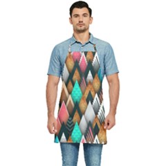 Abstract Triangle Tree Kitchen Apron