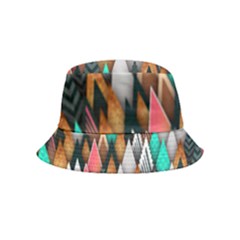 Abstract Triangle Tree Inside Out Bucket Hat (kids) by Dutashop