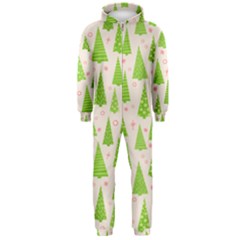 Christmas Green Tree Hooded Jumpsuit (men)  by Dutashop