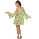 Christmas Green Tree Kimono Sleeves Boho Dress View2