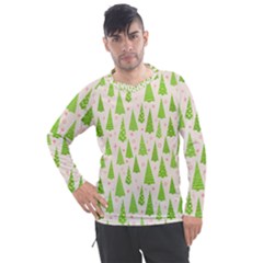 Christmas Green Tree Men s Pique Long Sleeve Tee