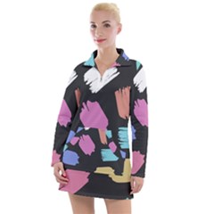 Many Colors Pattern Seamless Women s Long Sleeve Casual Dress