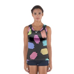 Many Colors Pattern Seamless Sport Tank Top  by Dutashop