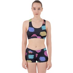 Many Colors Pattern Seamless Work It Out Gym Set by Dutashop