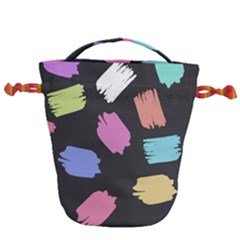 Many Colors Pattern Seamless Drawstring Bucket Bag