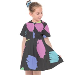 Many Colors Pattern Seamless Kids  Sailor Dress by Dutashop