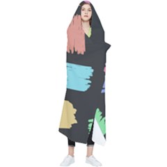 Many Colors Pattern Seamless Wearable Blanket