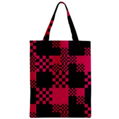 Cube Square Block Shape Zipper Classic Tote Bag by Dutashop