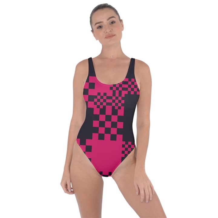 Cube Square Block Shape Bring Sexy Back Swimsuit