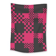 Cube Square Block Shape Medium Tapestry