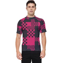 Cube Square Block Shape Men s Short Sleeve Rash Guard