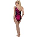 Cube Square Block Shape To One Side Swimsuit View2