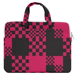 Cube Square Block Shape Macbook Pro Double Pocket Laptop Bag by Dutashop