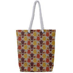 Sea Turtle Sea Life Pattern Full Print Rope Handle Tote (small)