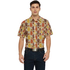 Sea Turtle Sea Life Pattern Men s Short Sleeve Pocket Shirt  by Dutashop