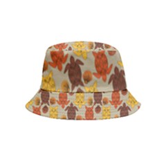 Sea Turtle Sea Life Pattern Inside Out Bucket Hat (kids) by Dutashop