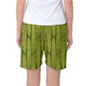 Fern Texture Nature Leaves Women s Basketball Shorts View2