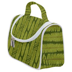 Fern Texture Nature Leaves Satchel Handbag by Dutashop