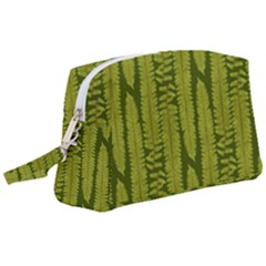 Fern Texture Nature Leaves Wristlet Pouch Bag (large)