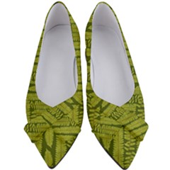 Fern Texture Nature Leaves Women s Bow Heels by Dutashop