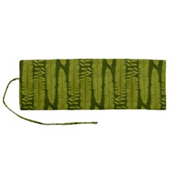 Fern Texture Nature Leaves Roll Up Canvas Pencil Holder (m) by Dutashop