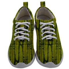 Fern Texture Nature Leaves Mens Athletic Shoes