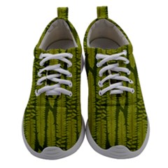 Fern Texture Nature Leaves Athletic Shoes by Dutashop