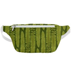 Fern Texture Nature Leaves Waist Bag  by Dutashop