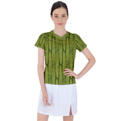 Fern Texture Nature Leaves Women s Sports Top