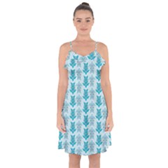 Sea Turtle Sea Animal Ruffle Detail Chiffon Dress by Dutashop