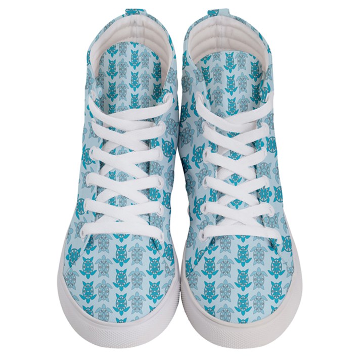 Sea Turtle Sea Animal Women s Hi-Top Skate Sneakers