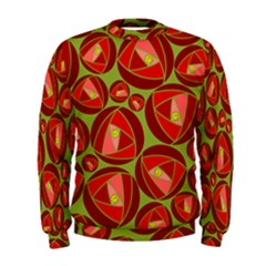 Abstract Rose Garden Red Men s Sweatshirt