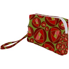 Abstract Rose Garden Red Wristlet Pouch Bag (small) by Dutashop